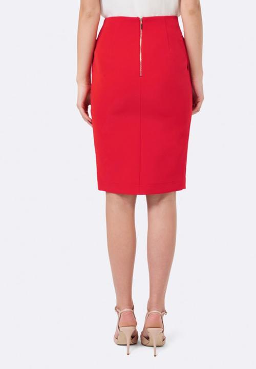 Forever New (Spree) - Ellie Pocket Pencil Skirt Red
