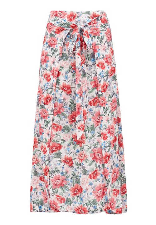 Forever New (Spree) - Celeste Tie Waste Maxi Skirt Red