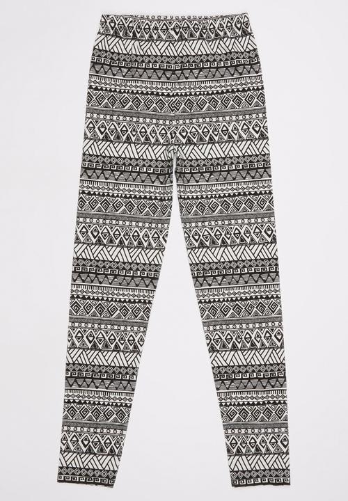 Soobe - Girls Long Legging Black and White