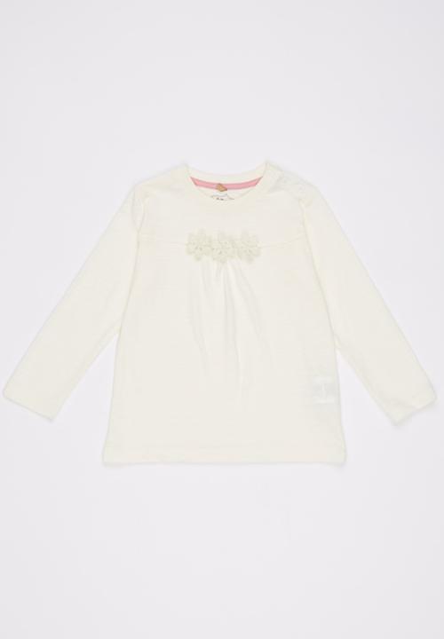 Soobe - Printed Long Sleeve Tee Cream