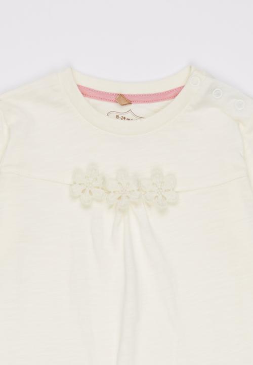 Soobe - Printed Long Sleeve Tee Cream