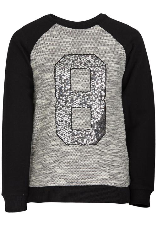 Soobe - Girls  Printed Sweat Top Black