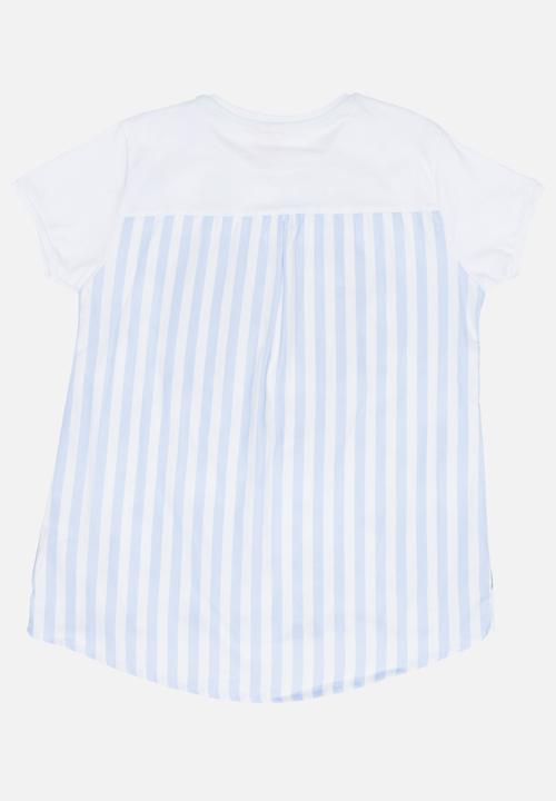 Soobe - Girl Short Sleeve Printed  Tee White