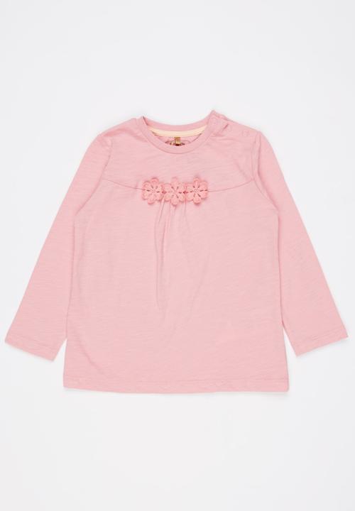 Soobe - Printed Long Sleeve Tee Mid Pink