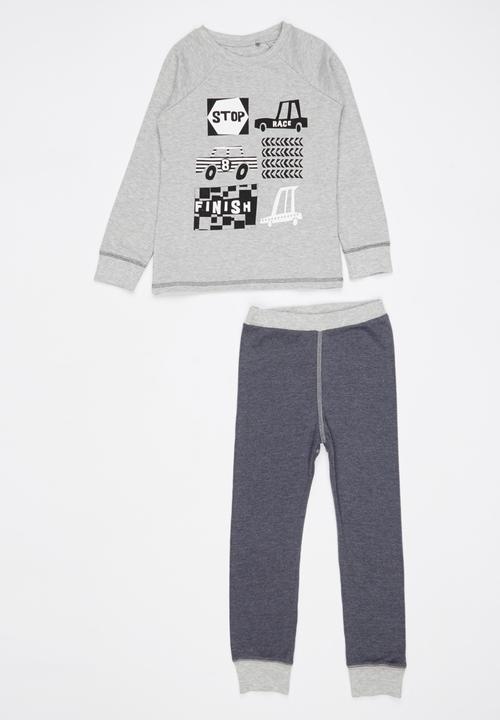 Soobe - Boys Pajamas Set Grey