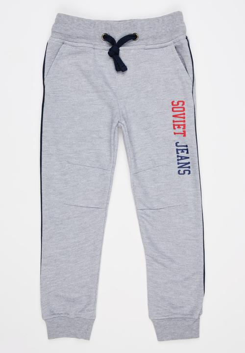 SOVIET - Noah Fleece Pants Grey Melange