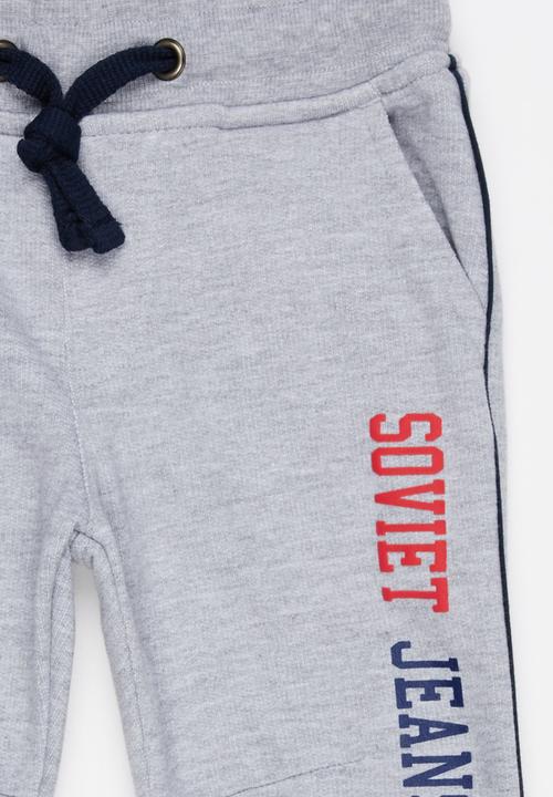 SOVIET - Noah Fleece Pants Grey Melange