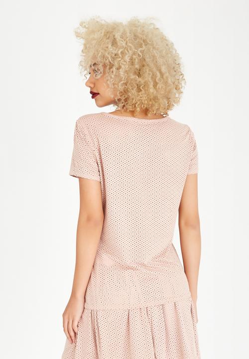 ONLY - Astrid Suede-look Top Pale Pink