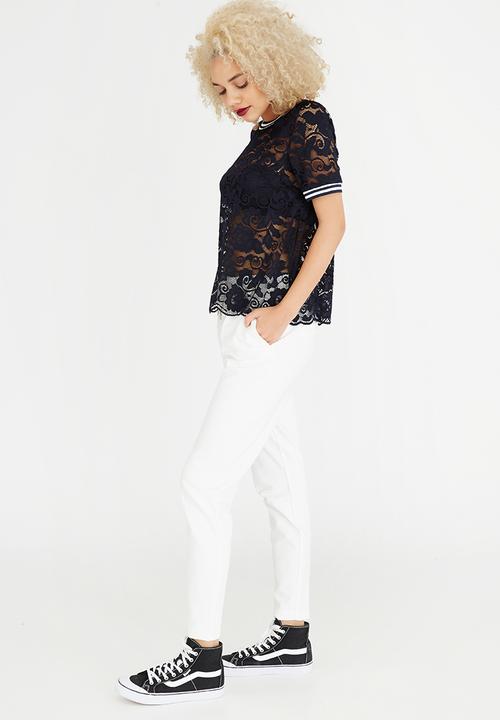 ONLY - Gwen Short Sleeve Top Navy
