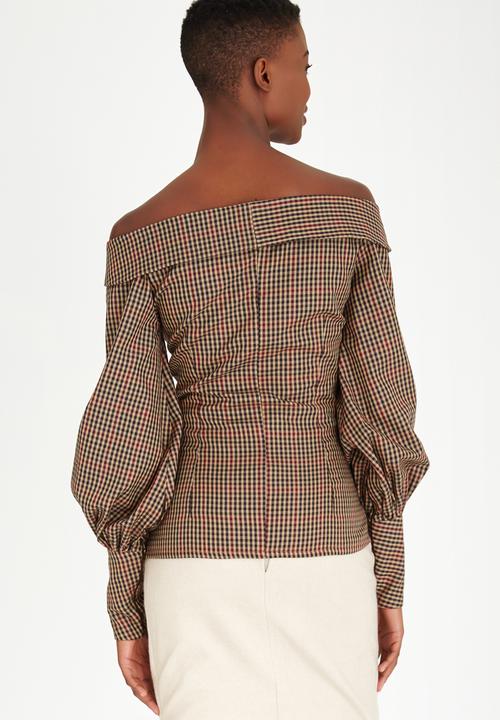 DAVID by David Tlale - Off-shore Shirt Mid Brown