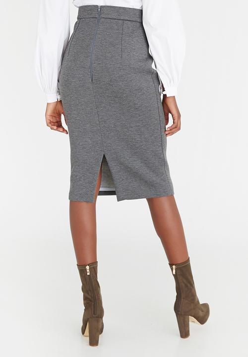 DAVID by David Tlale - Essential Skirt Grey Melange