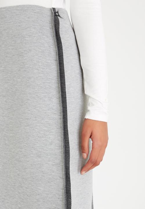 COLLEEN EITZEN - Two-tone A-line Skirt Grey