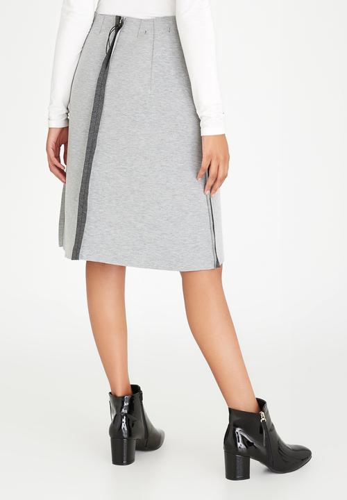 COLLEEN EITZEN - Two-tone A-line Skirt Grey