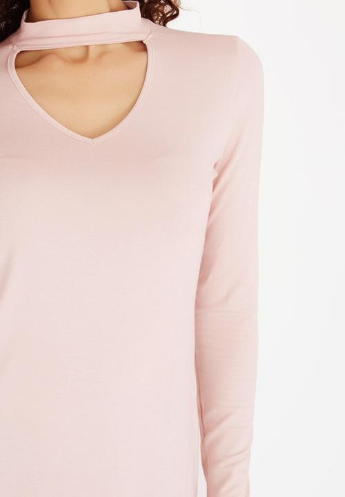 edit - Choker Top Pale Pink