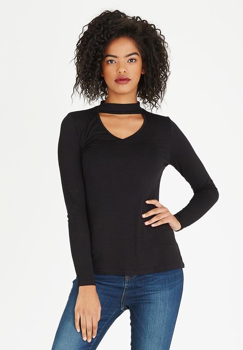 edit - Choker Top Black