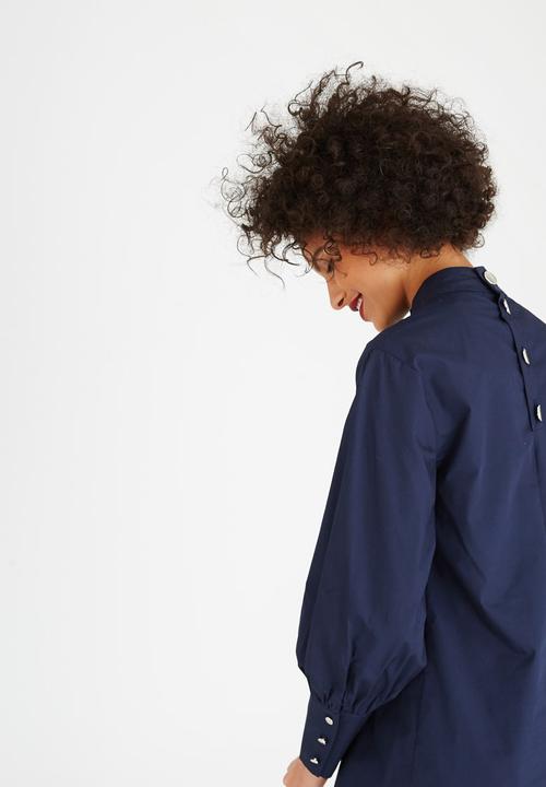 STYLE REPUBLIC - Structured Blouse Navy