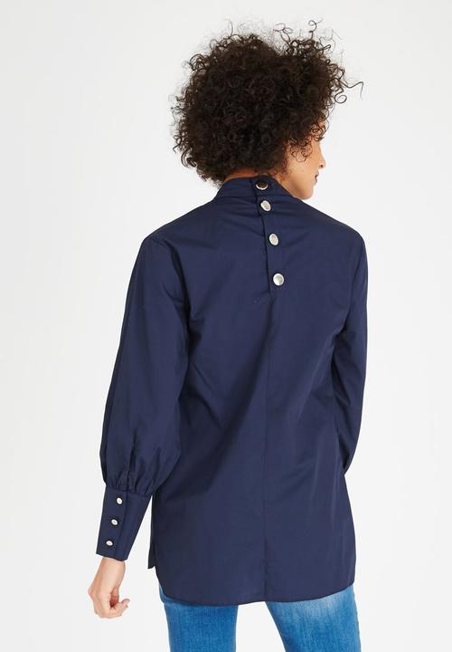 STYLE REPUBLIC - Structured Blouse Navy