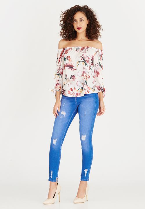 SISSY BOY - Be Mine Printed Blouse Pale Pink