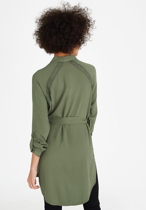 Vero Moda - Blossom Long Sleeve Shirt Khaki Green