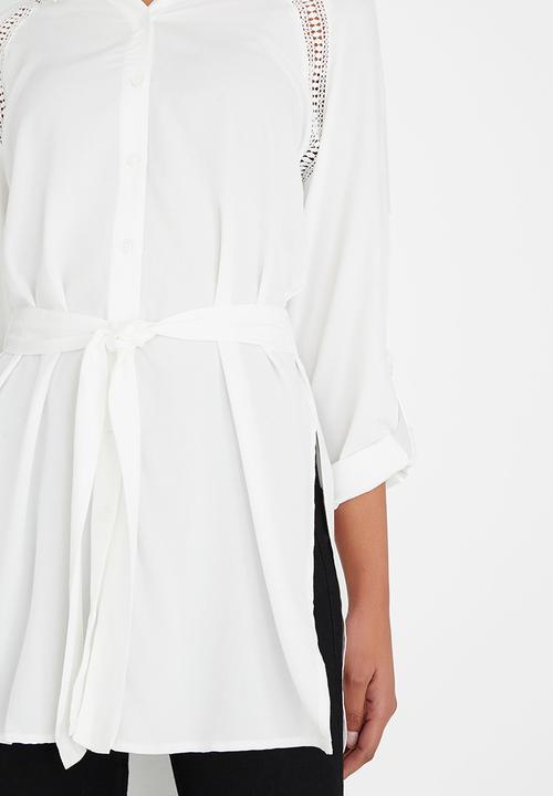 Vero Moda - Blossom Long Sleeve Shirt White
