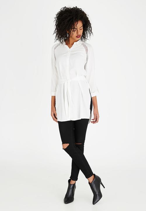 Vero Moda - Blossom Long Sleeve Shirt White