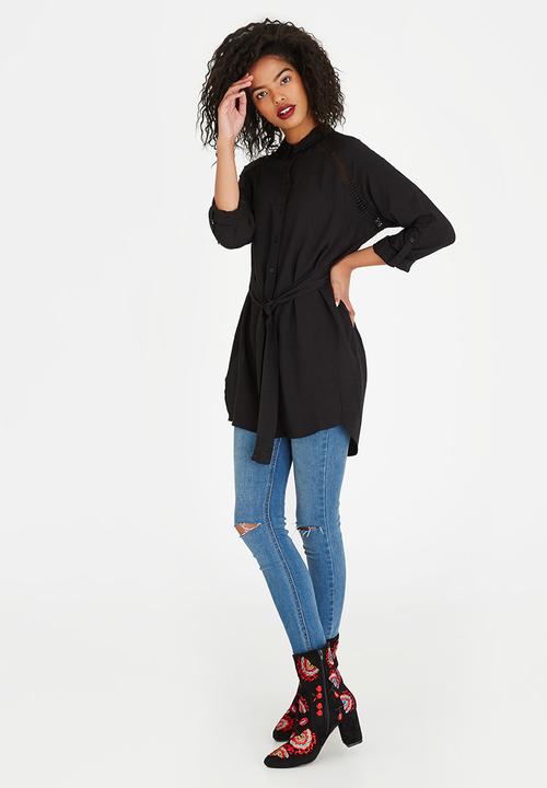 Vero Moda - Blossom Long Sleeve Shirt Black