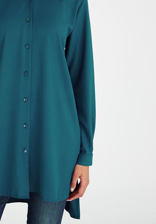 edit - Longer Length Shirt Turquoise