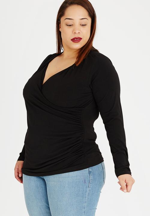 edit Plus - Cross Over Gauged Top Black