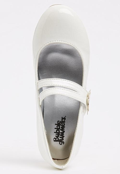 Bata - Girls Dessy-1 Mary Jane Kitten Heel White