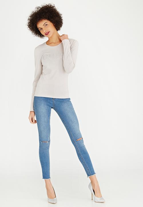 GUESS - Guess Triangle Embellished Logo R3 Pale Grey