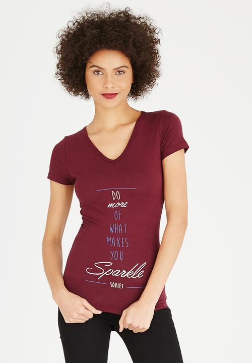 SOVIET - Hafren Tee Maroon
