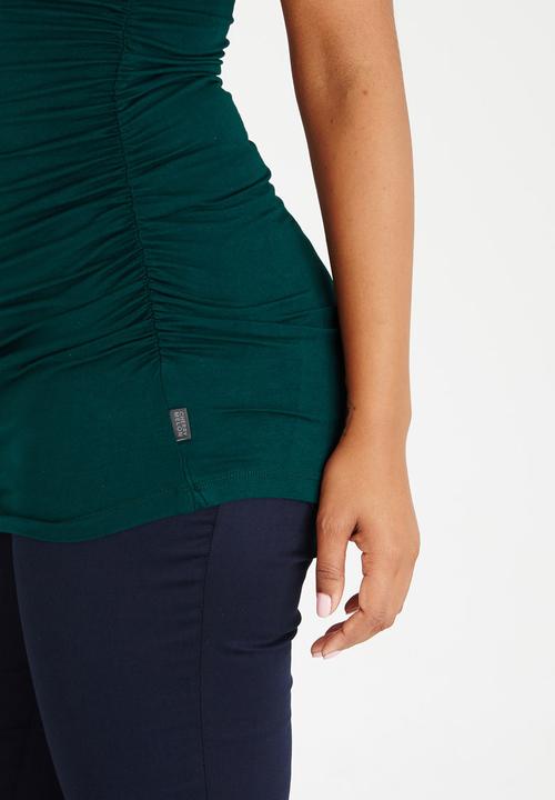 Cherry Melon - Side Gauge Tank Top Green