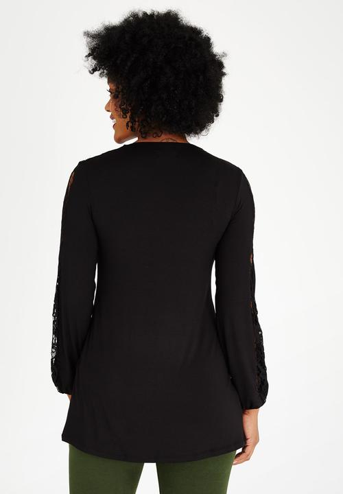 edit Maternity - Inverted Pleat Tunic Black