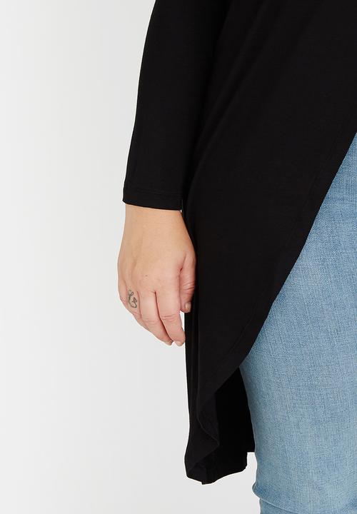 edit Plus - Longer Length T Black