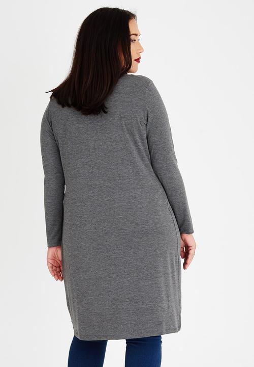 edit Plus - Longer Length T Dark Grey