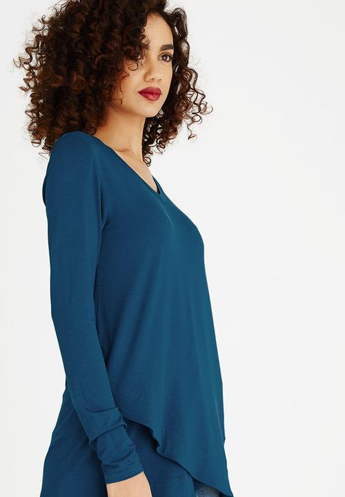 edit - V-neck Tunic Turquoise