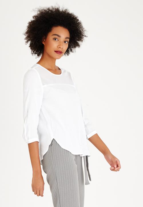 ONLY - Wonder 3/4 Sleeve Top White