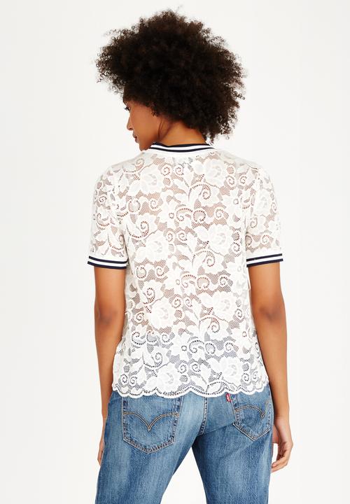 ONLY - Gwen Short Sleeve Top  White