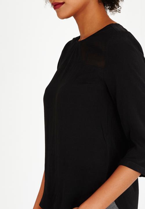 ONLY - Wonder 3/4 Sleeve Top Black
