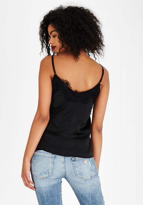 ONLY - Ella Lace Detail Cami Black