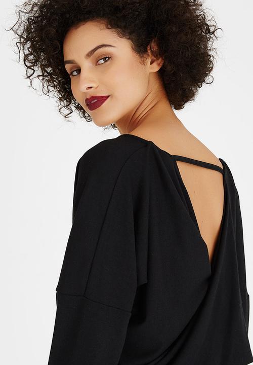 Bombshell - Wrap Blouse Black