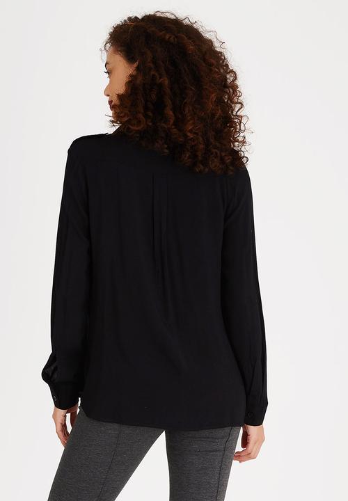 edit - Utility Blouse Black
