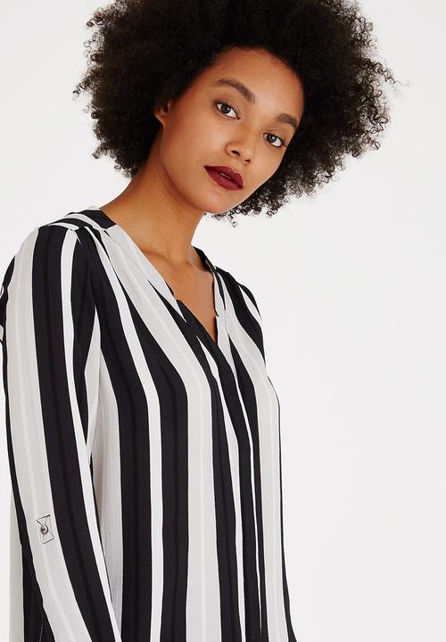 ONLY - Nova Lux V-neck Top Blue