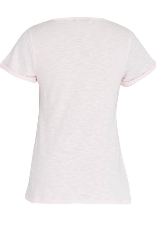 GUESS - High Low Printed Tee Pale Pink