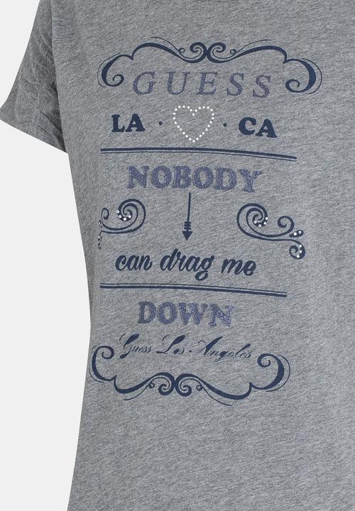 GUESS - Rouged Tee Dark Grey