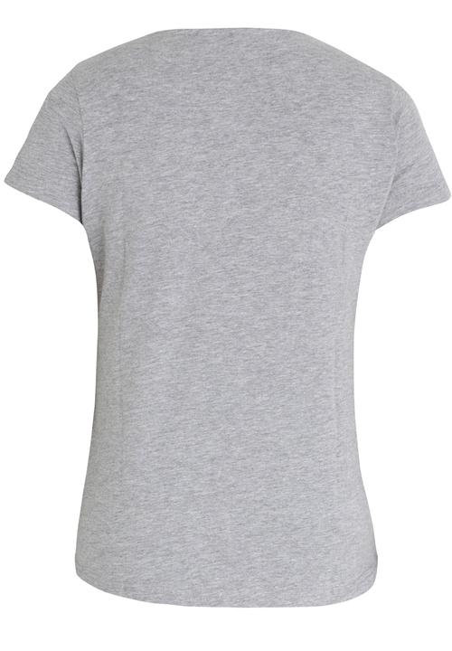 Name It - Girls Printed Short Sleeve Tee Grey Melange