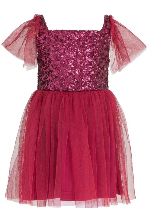 See-Saw - Sequin Dresses Burgundy