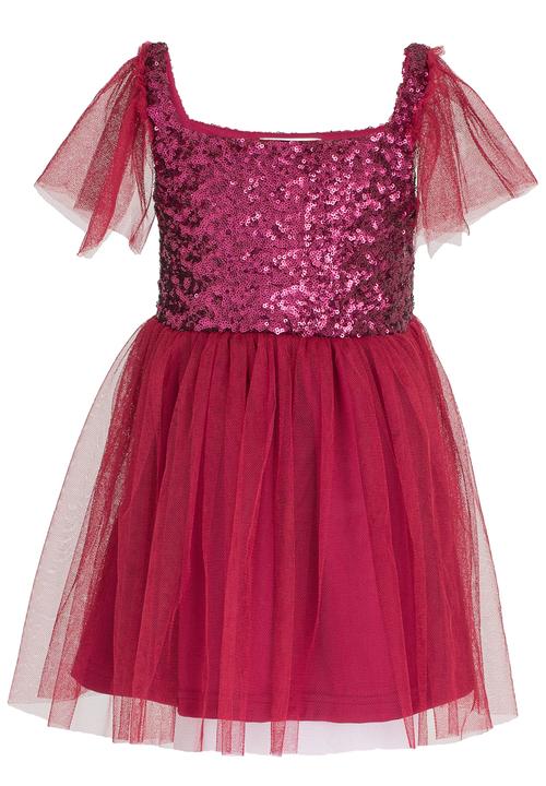 See-Saw - Sequin Dresses Burgundy