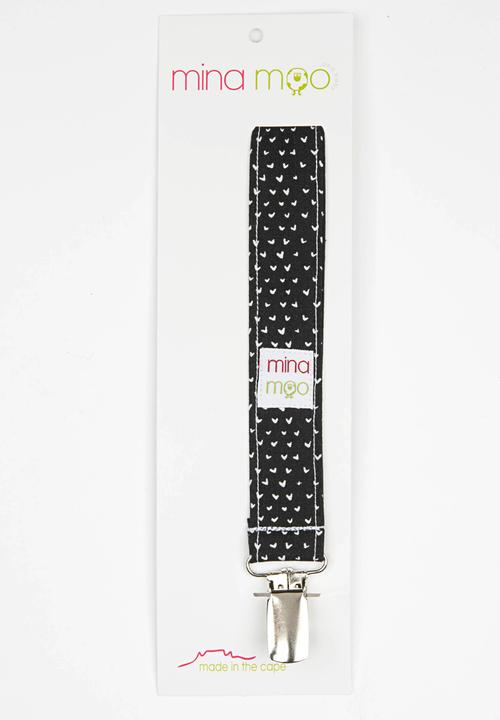 Mina Moo - Tiny Hearts Dummy Clip Black