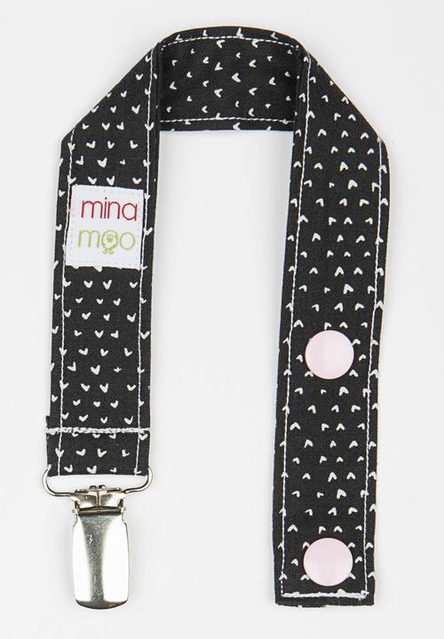 Mina Moo - Tiny Hearts Dummy Clip Black